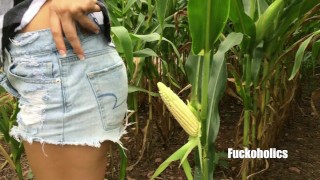 Creamed Corn Field Plowed By Farmer's Stepdaughter