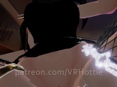 Gothic Slut Crushing Thighs Risky Fuck With Mask Fishnet Face Riding POV Lap Dance VRChat Metaverse