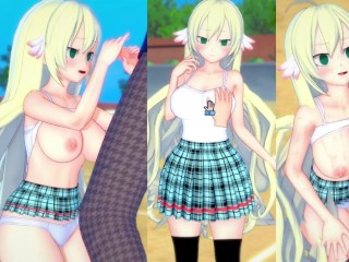 [hentai Game Koikatsu! ]have Sex with Big Tits FAIRY TAIL Mavis.3DCG Erotic Anime Video.