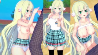 [Hentai Spel Koikatsu! ]Heb seks met Grote tieten FAIRY TAIL Mavis.3DCG Erotische Anime-video.