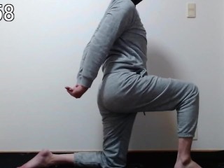 （YogaKetsuiki Part6）I do the Skylark Pose for 3 Minutes. in the Meantime, Put up with Dry Orgasm.