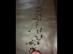 Cum, cum and more cum from a dry jack off session