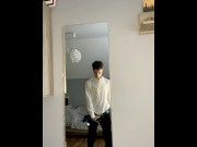 Preview 3 of Sexy teenager masturbates in a suit |ONLYFANS