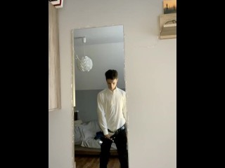 Sexy Teenager Masturbates in a Suit |ONLYFANS