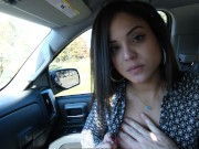 Preview 5 of Hot girl Picked up by horny driver and he makes her pay! pt. 1