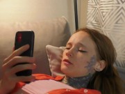 Preview 3 of Redhead teen masturbate hitachi and getting orgasm