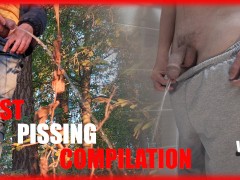 Public pissing compilation - Big Cock and balls