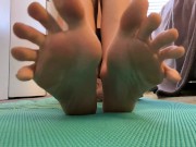 Preview 1 of POV - JUST FEET - RUBBING LOTION ON MY FEET AND LEGS