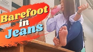 Asiatische Füße ausspionieren 👀