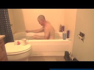 Guy taken Cloths off in Bathroom