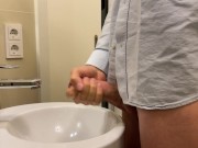 Preview 3 of Businessman in a White Shirt Jerks Off His Big Dick in a Hotel Room After a Long Trip