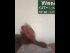 Just stroking my dick