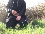 Jock wanking in public on woolwich common trying to get caught 