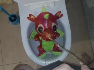 Red Dragon Peeing#1