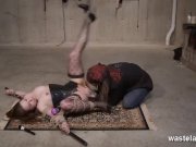 Preview 4 of Dreadlocked Maledom Dominates Bound Brunette And Performs Intense Cunnilingus