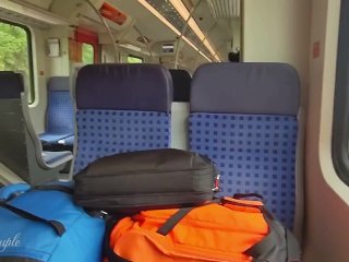 Risky public travel vlog - handjob and blowjob in_the taxi, airplane and train:P