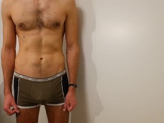 Standing cumming_in Underwear, Cum without hands with We-Vibe Chorus.
