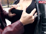 Preview 2 of BUMSBUS - Huge Tits Aviva Rocks Tries Rough Sex In Public - LETSDOEIT
