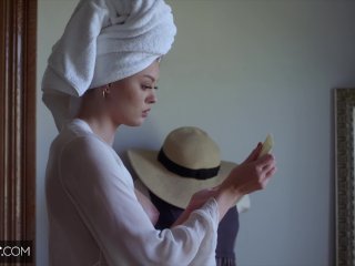 Deeper. Gorgeous Amber Moore can't resist a man in uniform