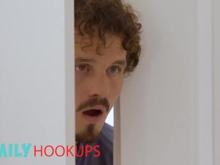 Family Hook Ups - Male Hung Caught His Sexy Blonde Step-Sister Lilly Bell Masturbating screenshot number 1