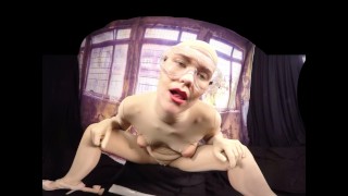 458 - 3DVR - Izzy Delphine masturbate with dildo in our studio