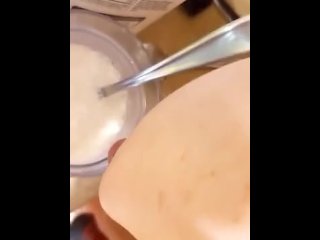 Scarlet Cooks with her Breastmilk!