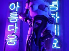 Widowmaker Facesitting and spanking - Mikomi Hokina