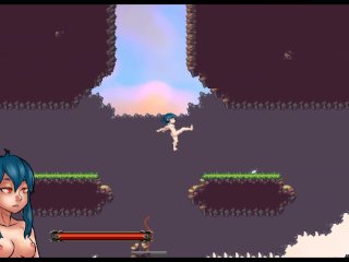 Nayla's Castle [PornPlay Hentai game] Ep.6 creampie in the redhead hunter sexy girl with small tits