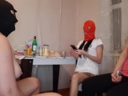 Preview 6 of Three real lesbians played the game "Truth or Dare" - IkaSmokS