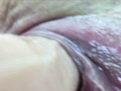 Wet Pussy Close Up & Dildo Masturbation