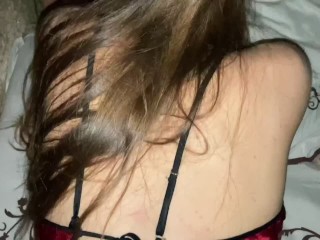A Guy Enters the Narrow Wet Pussy of a Beatiful Girl. Amateur. Homemade.