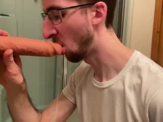 Fucking my biggest dildo until I cum