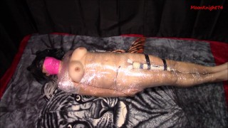 Mummificato Con Elettro E Un Vibratore Che Lotta Per Raggiungere L'orgasmo