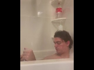 Taking a Bubble Bath Who Wants to Help Wash My BodyAss and Cock