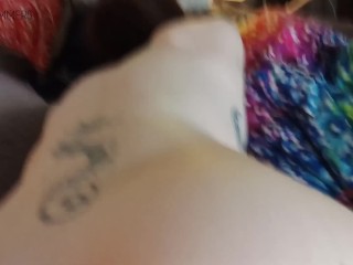 Cum_dripping pussy, close up hard shafting with a creampie_finishing