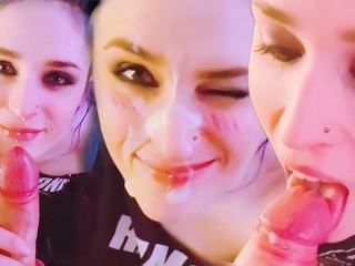 POV — Goth Girlfriend Lovingly Drools on your Cock