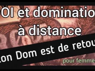 [Audio FR] Ton Dom Revient Pour Toi - JOI EtDomination a DistancePour Femmes -