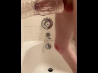 Using Clear Fleshlight As_Cum Dump