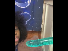 Video Big Ass Ebony Slut Performs sloppy head #Throatgoat
