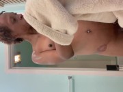 Me rubbing in the shower touching my Dick touching my ass this the first shower video I ever made