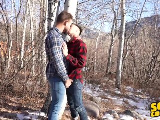 Sean Cody - Cody Seiya Sucks Josh's Dick Before Getting Fucked Doggystyle Against A Tree