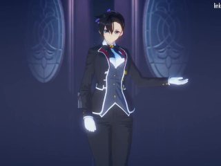 Taimanin Sakura and Tokiko milk a guy down on his luck for all he's worth