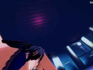 Taimanin Sakura and Tokiko milk a_guy down on his_luck for all he's worth