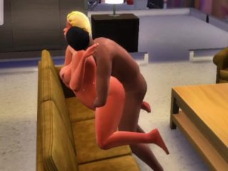 the sims 4, cartoon, virtual sex, romantic