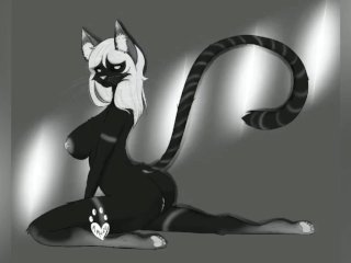 cat, flexibility, sexy, art
