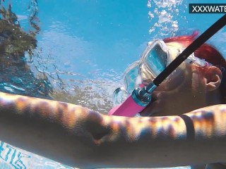 Girls underwater having_hardcore sex with Polina Rucheyok