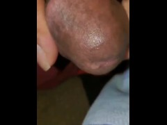 She got pre cum running out this cock
