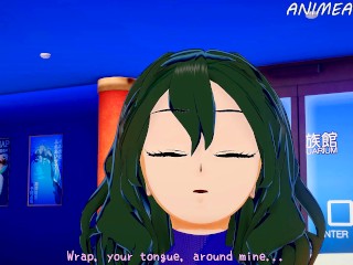 My Hero Academia Hentai:Setsuna Tokage Offers a_Blowjob to Deku