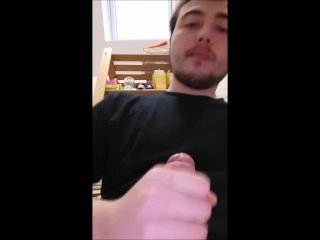 Jerking off my BigDick in front of your head