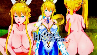 Fate Grand Order アルトリア・ペンドラゴン バニーコスチューム エロアニメ